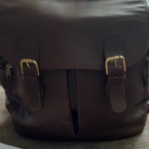Coach leather backpack